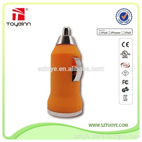 5v 1a ,5v 2a promotional usb car charger with packing for retailer